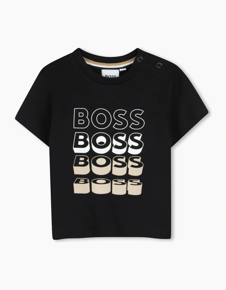 BOSS BABY/TODDLER BLACK T SHIRT J52889