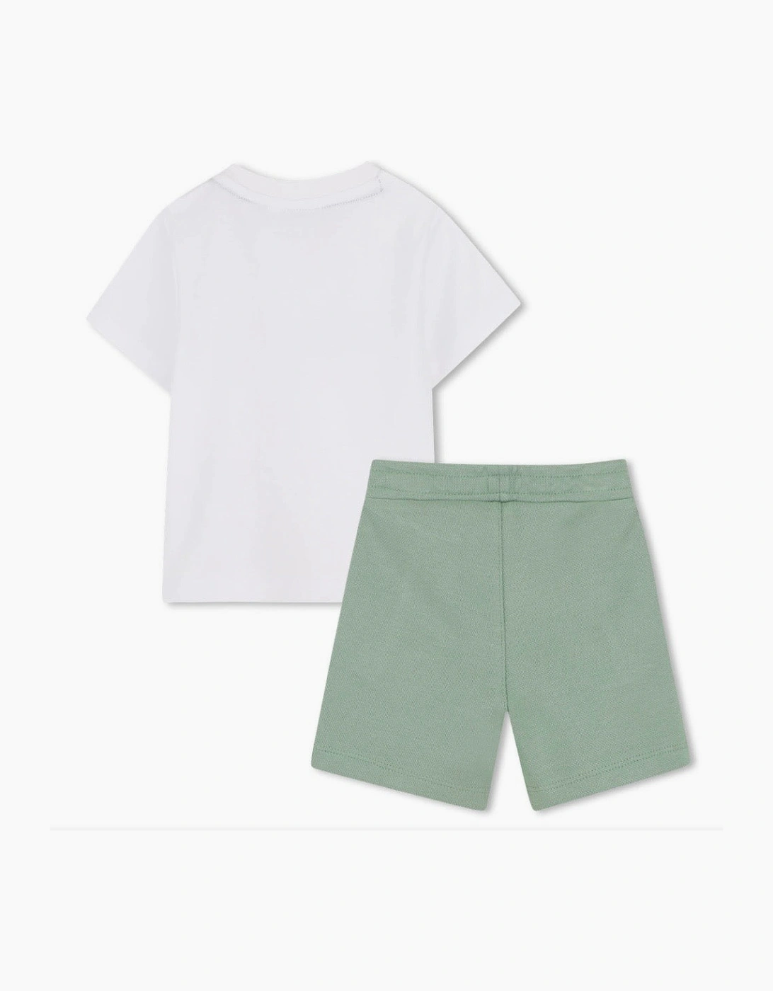 BOSS BABY/TODDLER GREEN BAY SHORTS SET J52851. *hat sold separately *