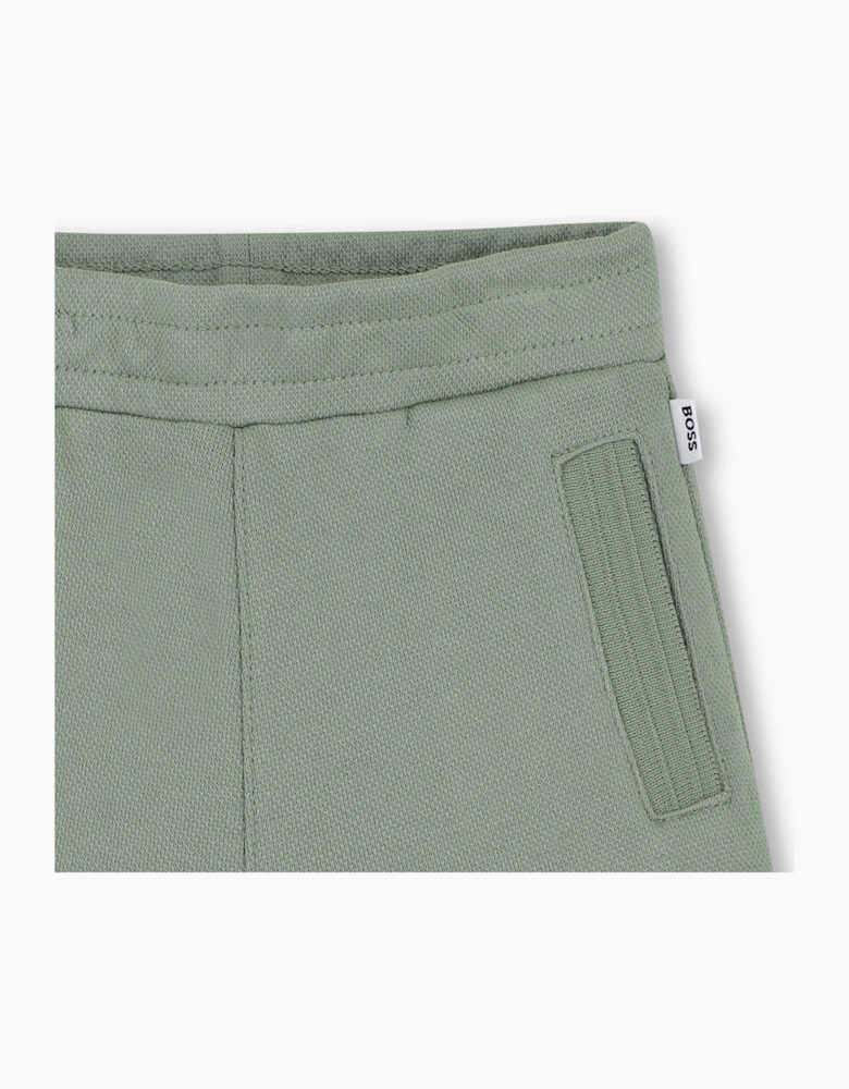 BOSS BABY/TODDLER GREEN BAY SHORTS SET J52851. *hat sold separately *