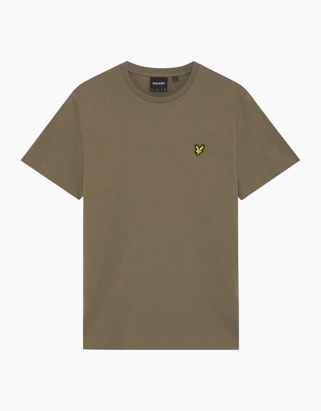 Lyle And Scott Men's Tan Lyle & Scott Plain T-Shirt Khaki Ash - Size: 38