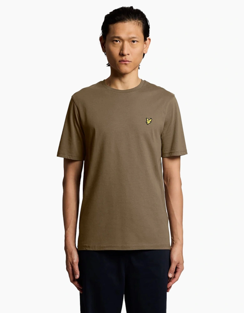 Lyle & Scott Plain T-Shirt Khaki Ash