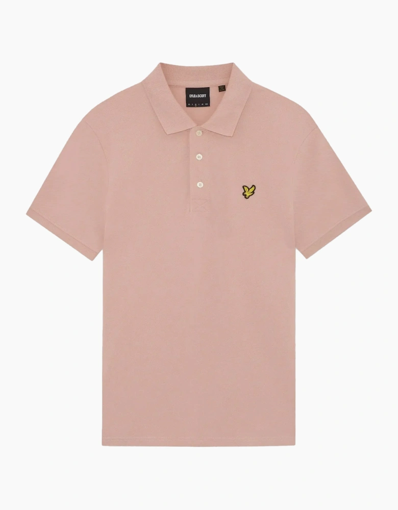 Lyle & Scott Plain Polo Shirt Pink Grapefruit