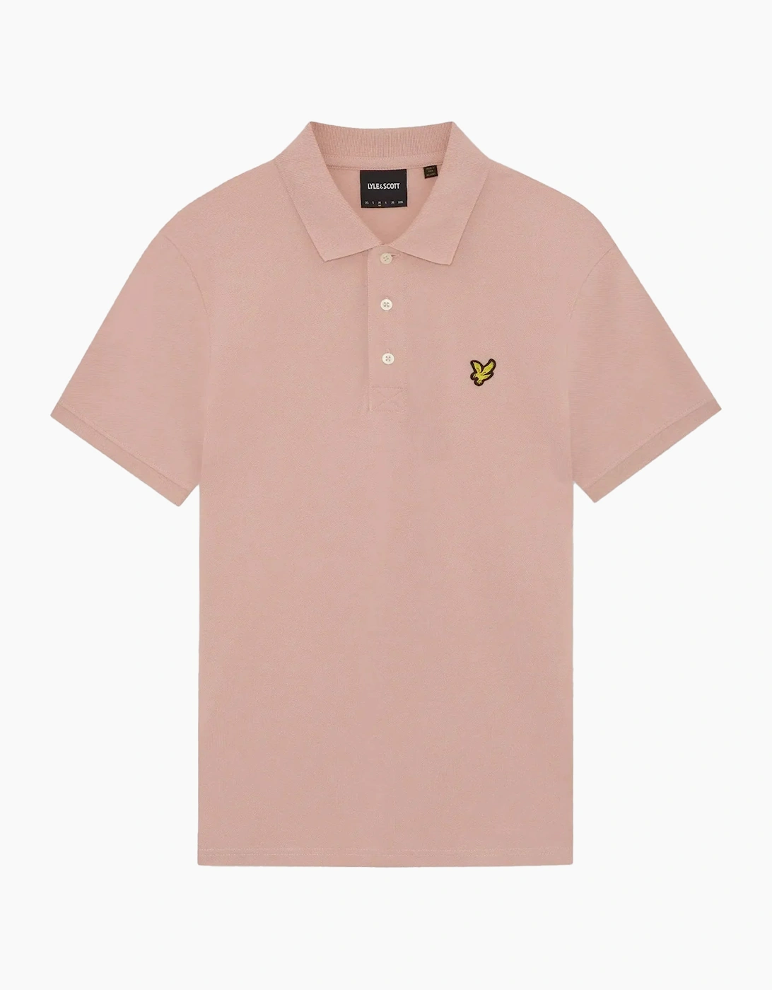 Lyle & Scott Plain Polo Shirt Pink Grapefruit, 4 of 3