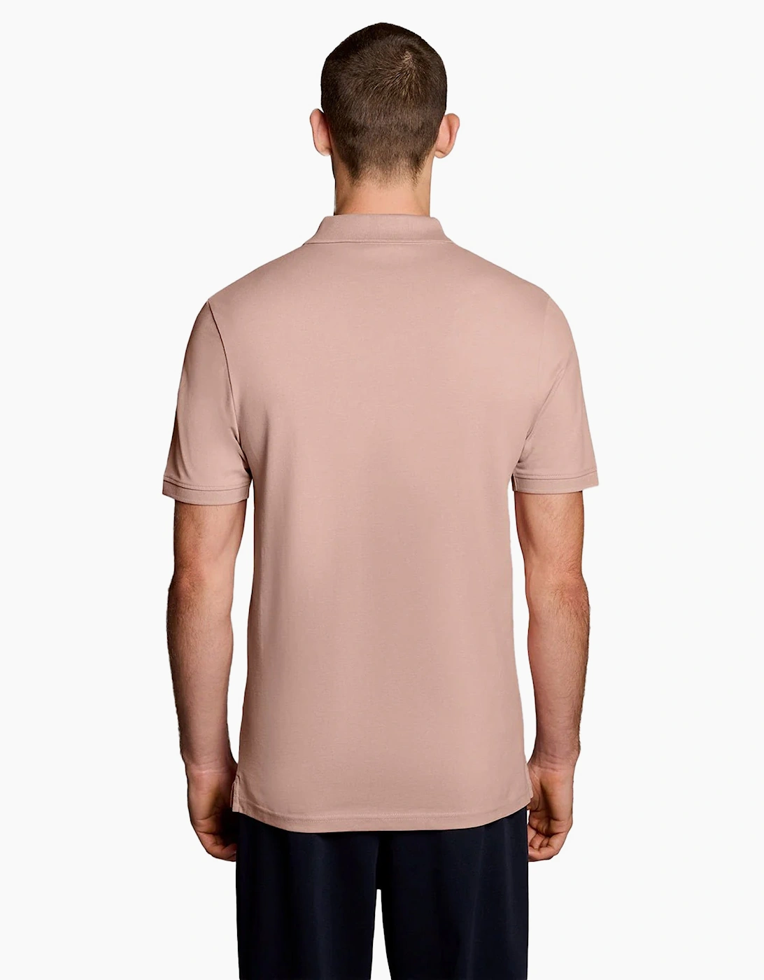 Lyle & Scott Plain Polo Shirt Pink Grapefruit