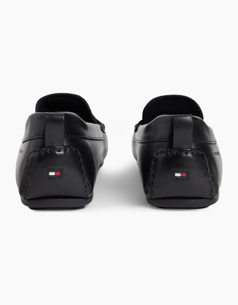 Tommy Hilfiger SCORE HILFIGER LEATHER Mens Driving Loafers Black