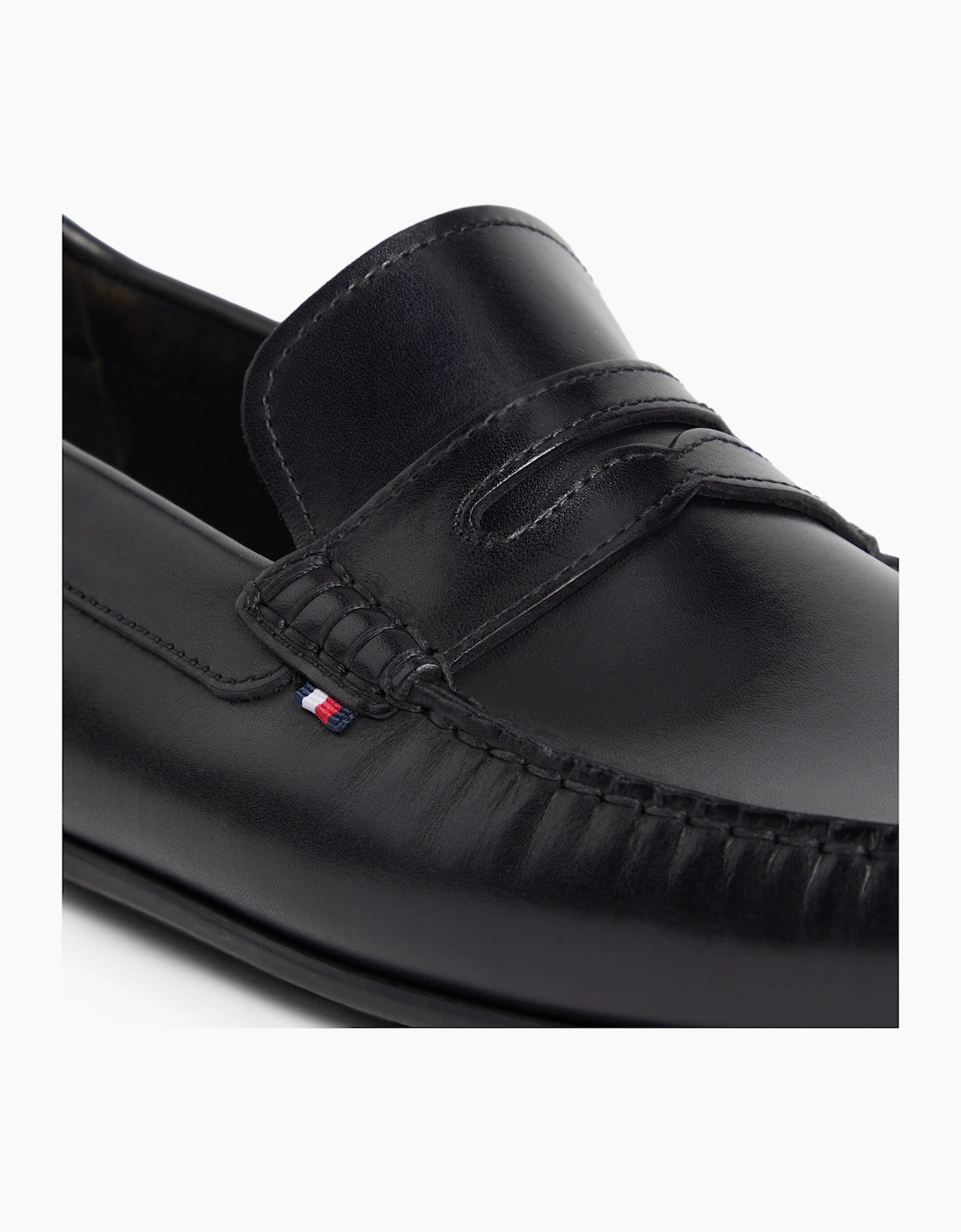 Tommy Hilfiger SCORE HILFIGER LEATHER Mens Driving Loafers Black