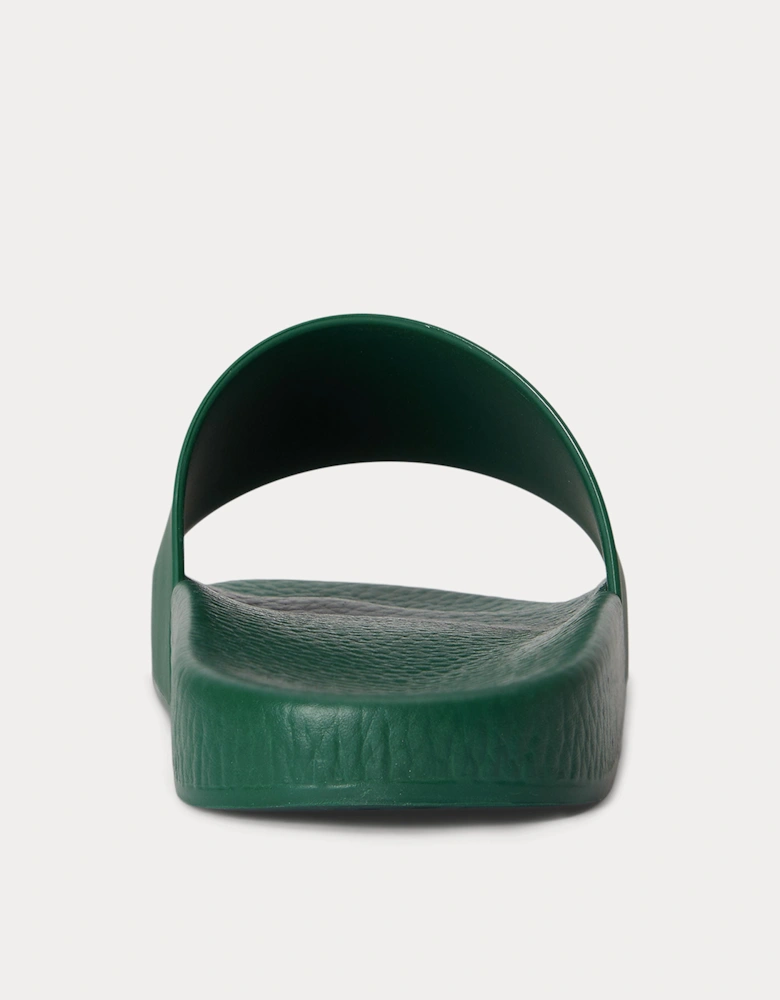 POLO SLIDE Mens Sliders Forest/Deckwash White