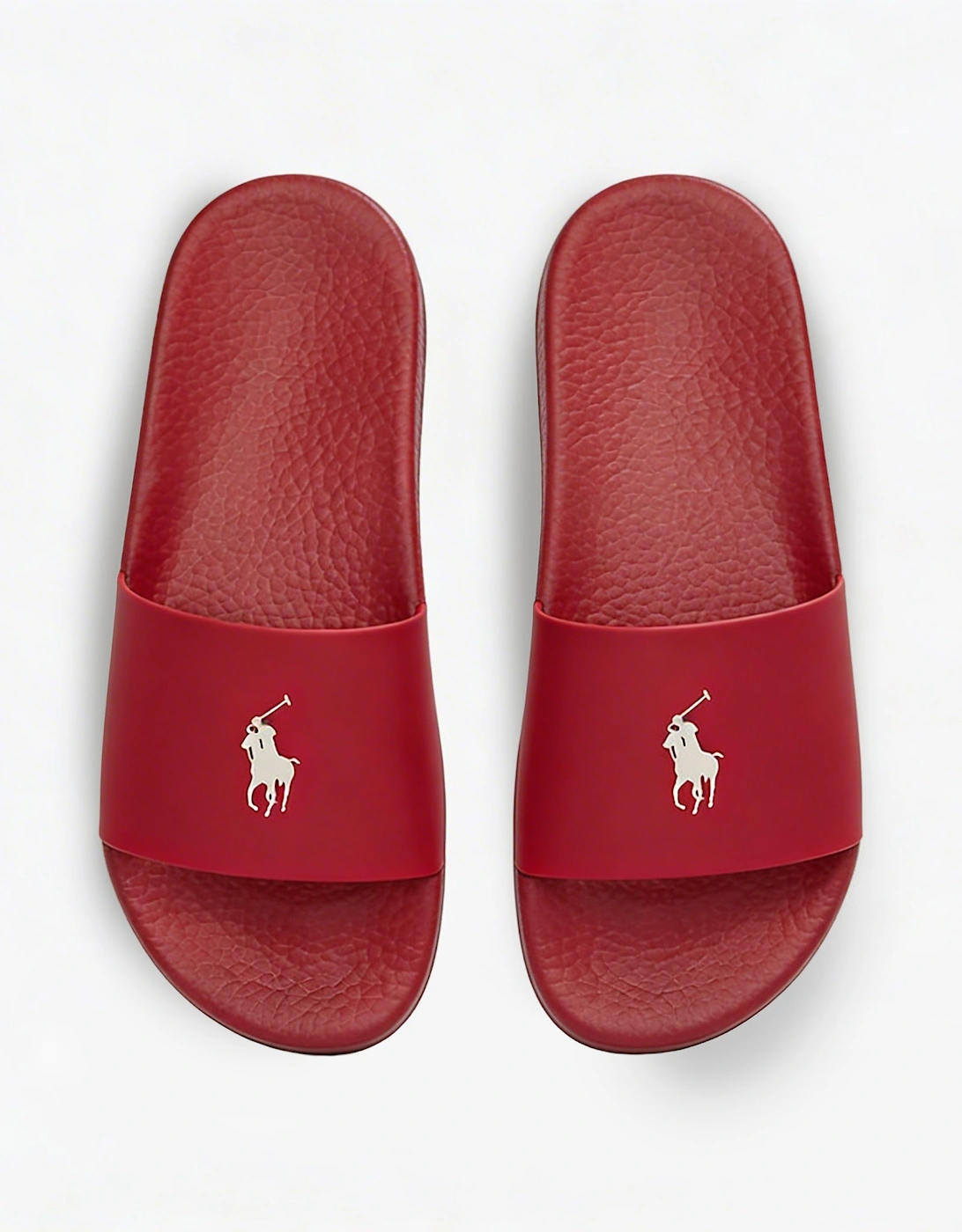 POLO SLIDE Mens Sliders Red/Deckwash White, 3 of 2