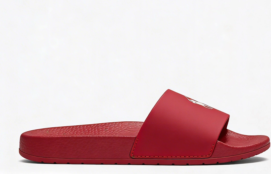 POLO SLIDE Mens Sliders Red/Deckwash White