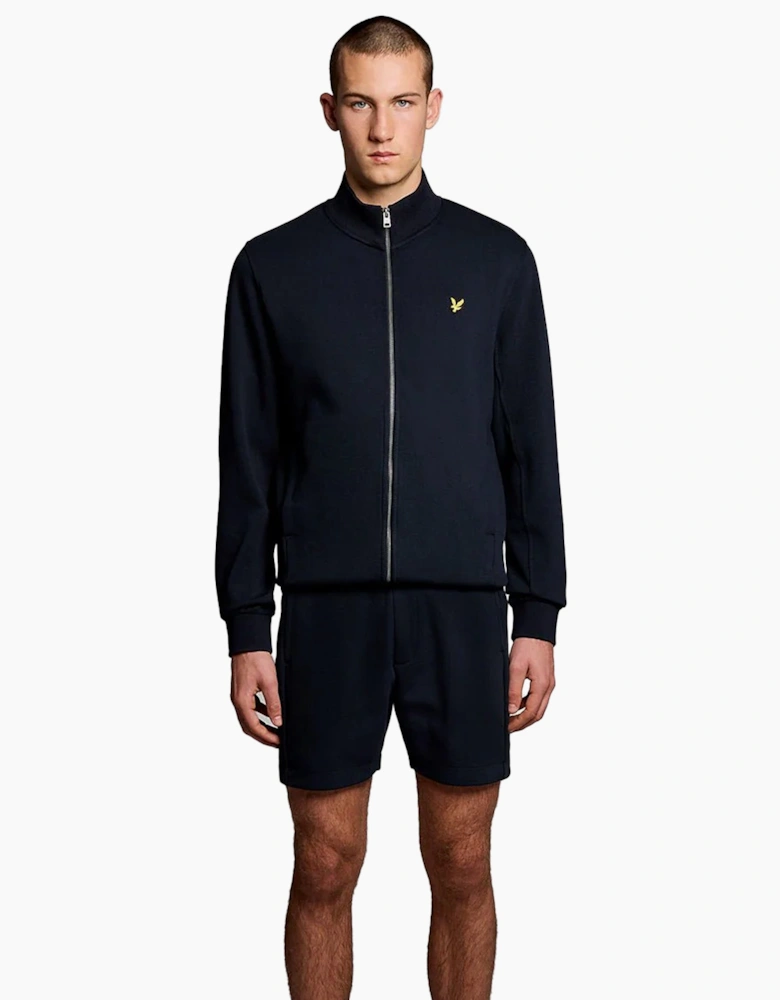 Lyle & Scott Pique Track Top Jacket Dark Navy