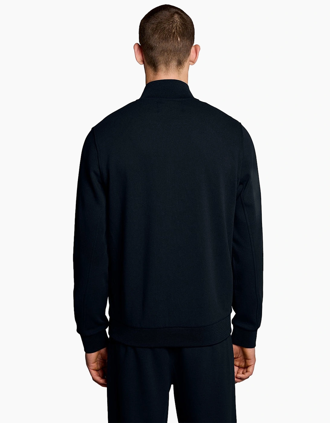 Lyle & Scott Pique Track Top Jacket Dark Navy
