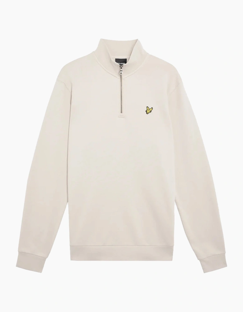 Lyle & Scott Cotton Loopback 1/4 Zip Sweatshirt Cove