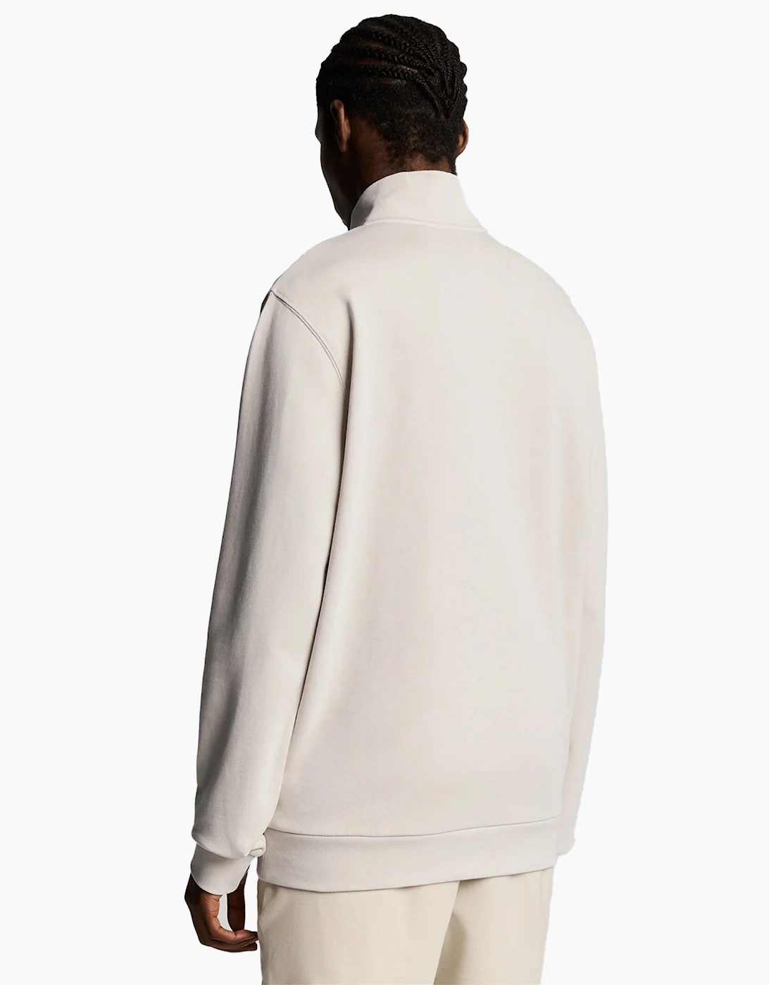 Lyle & Scott Cotton Loopback 1/4 Zip Sweatshirt Cove