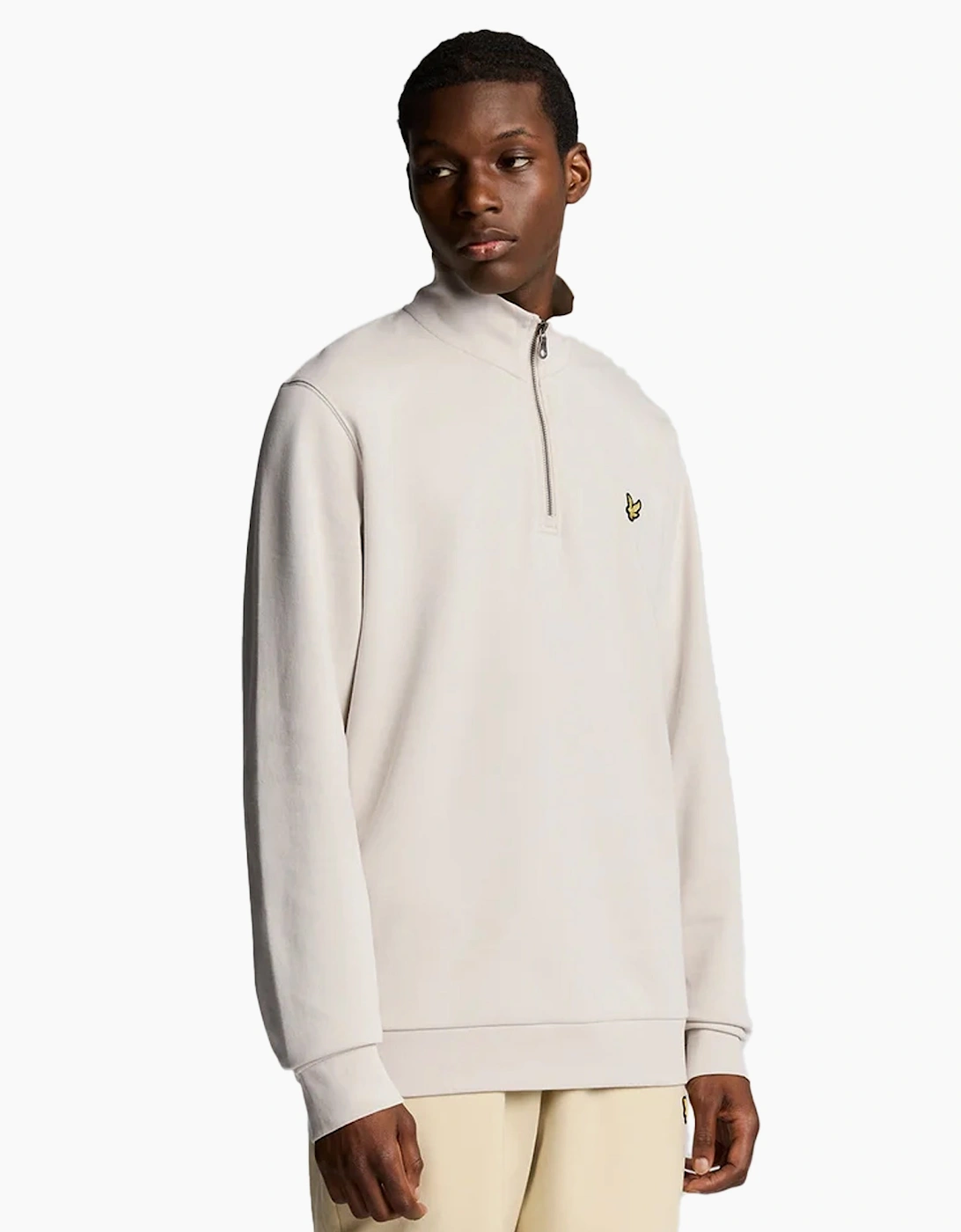 Lyle & Scott Cotton Loopback 1/4 Zip Sweatshirt Cove