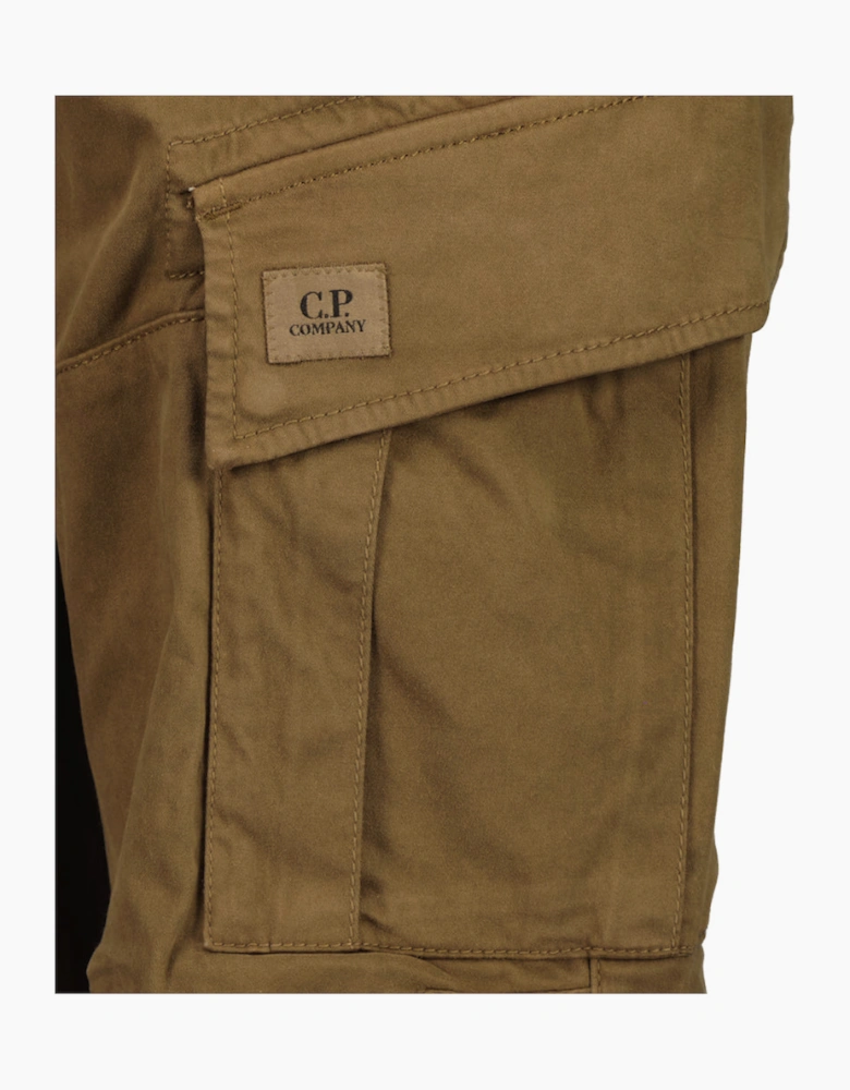 Stretch Satin Logo Patch Cargos