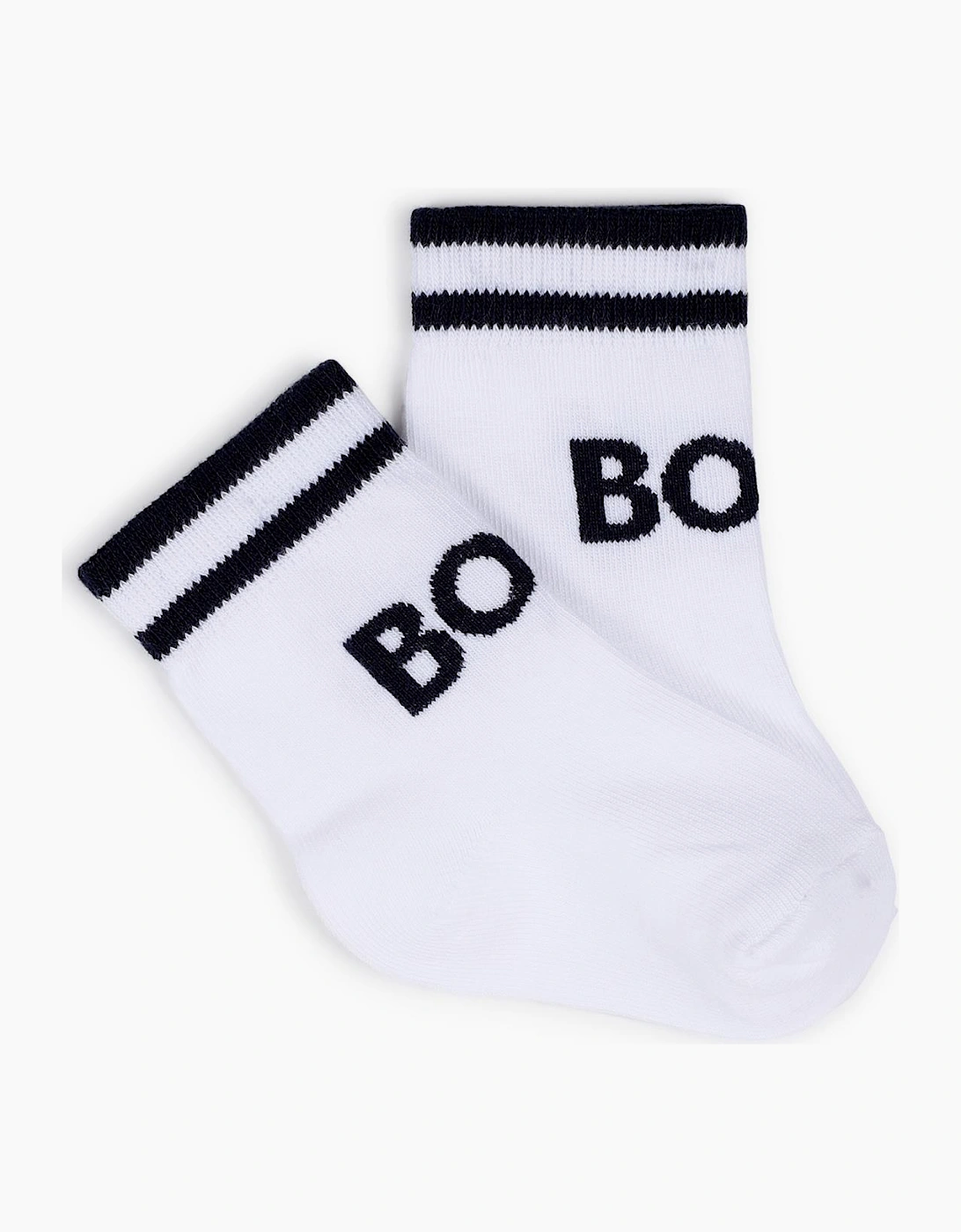 BOSS BABY/TODDLER WHITE SOCKS J53146