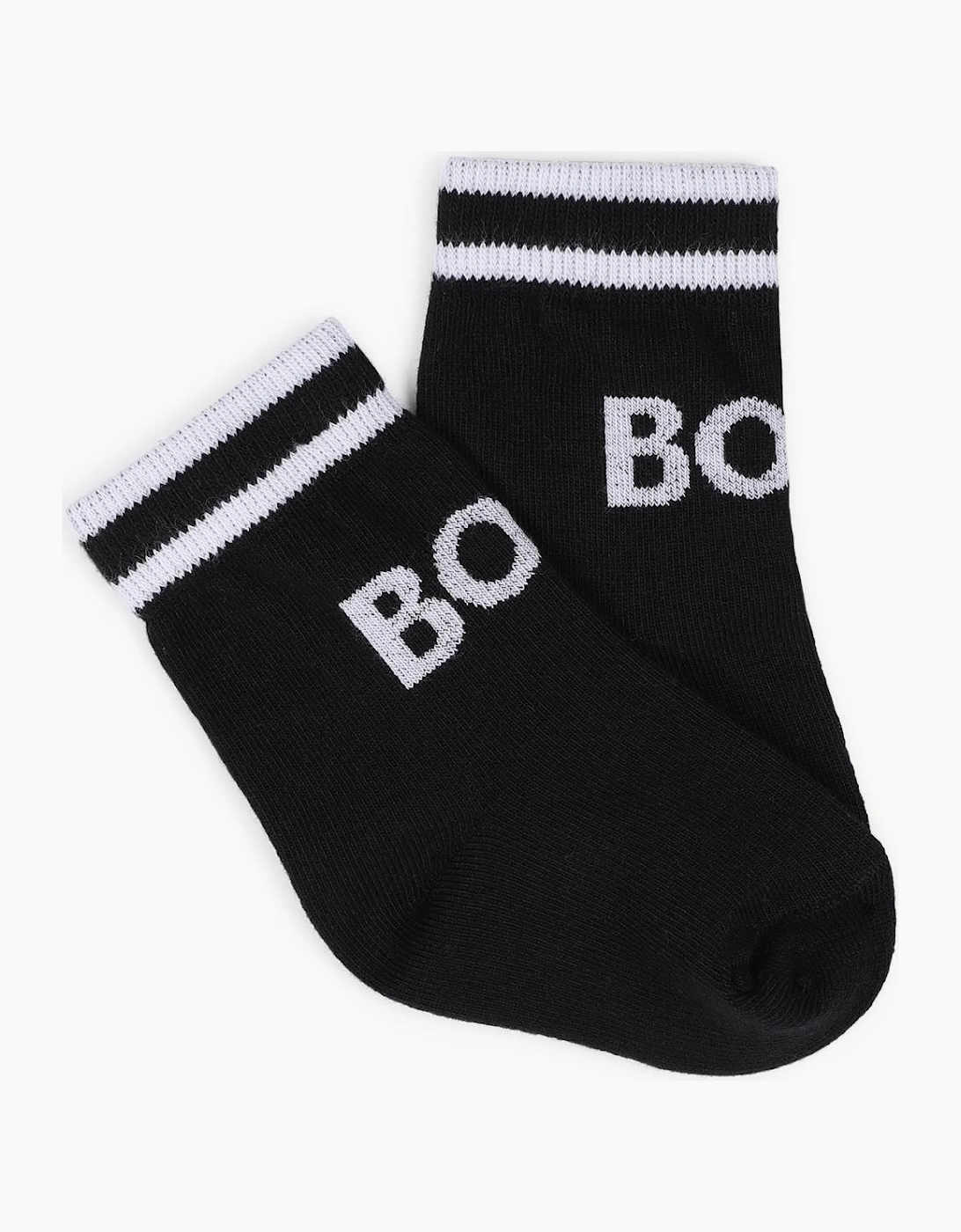 BOSS BABY/TODDLER BLACK SOCKS J53146