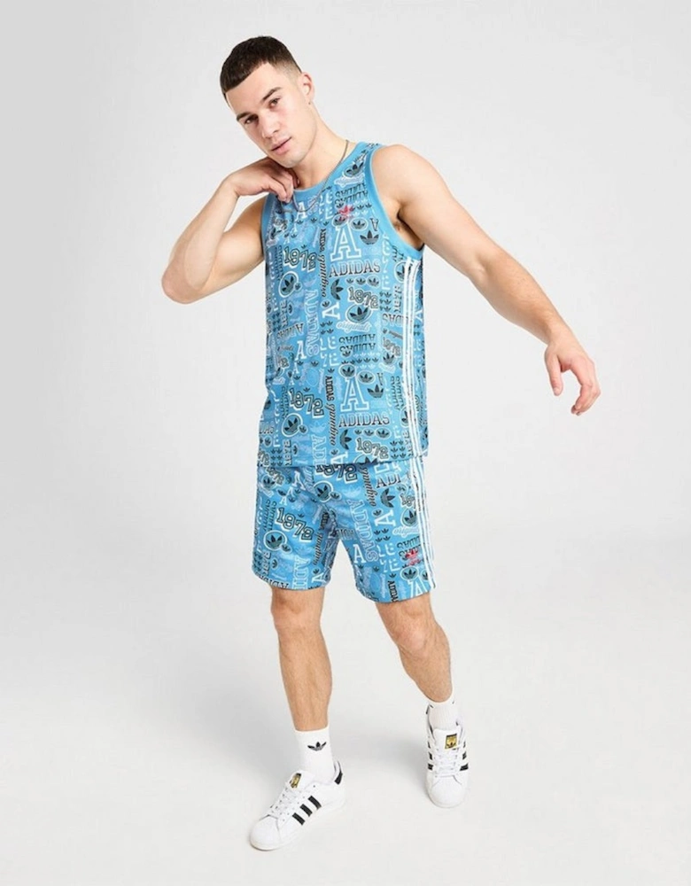 Originals Sticker Men's Tank Top/Vest Blue