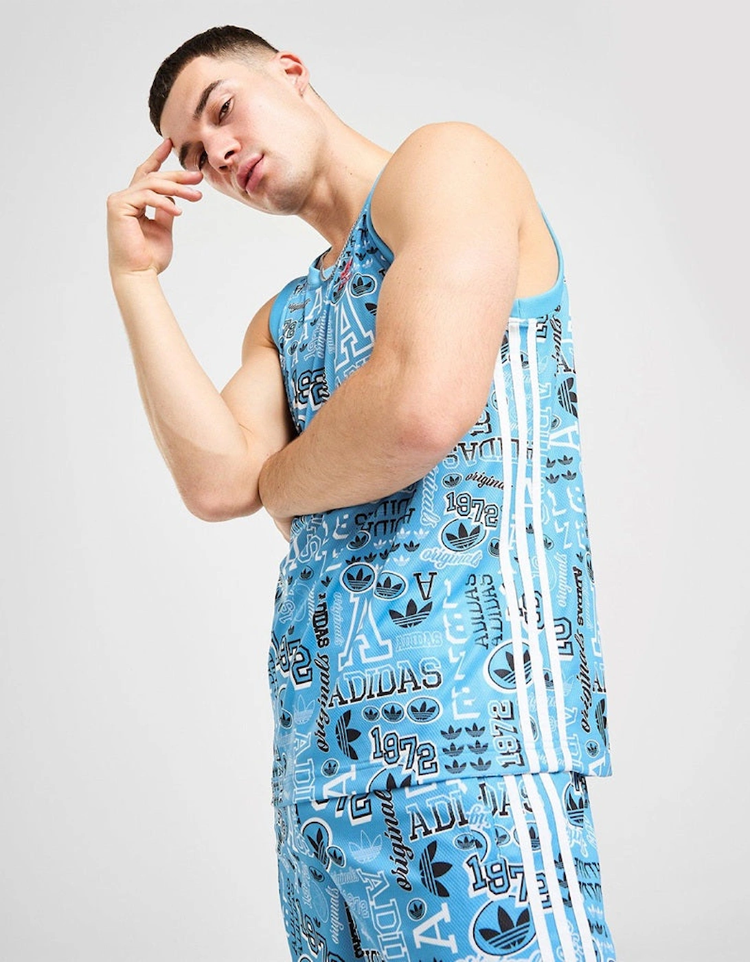 Originals Sticker Men's Tank Top/Vest Blue