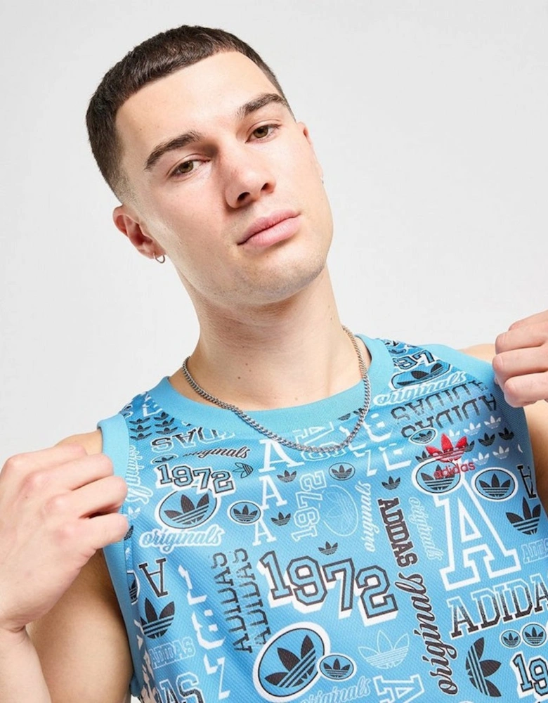 Originals Sticker Men's Tank Top/Vest Blue