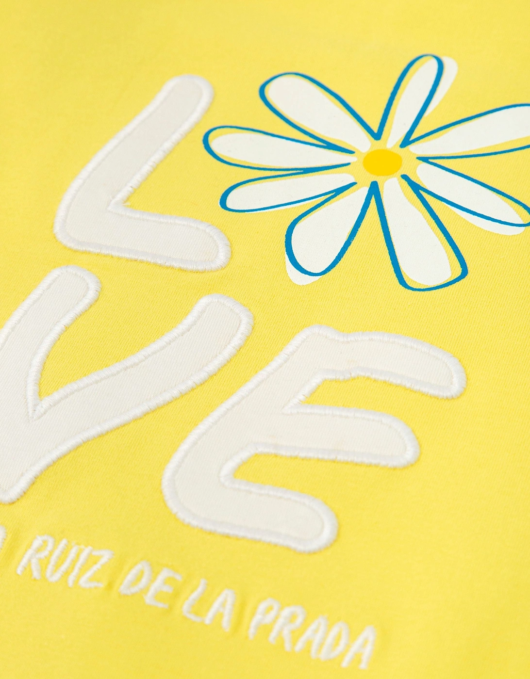 Girls Yellow Daisy Jersey Dress