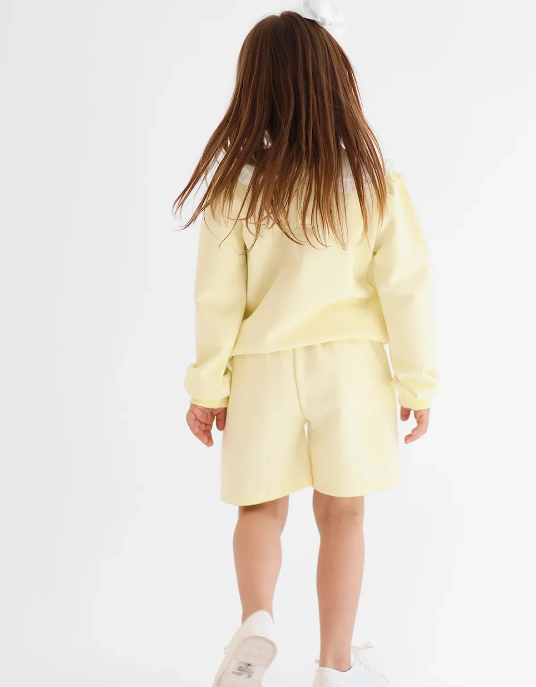Girls Lemon ‘Emily’ Sweat Short Set