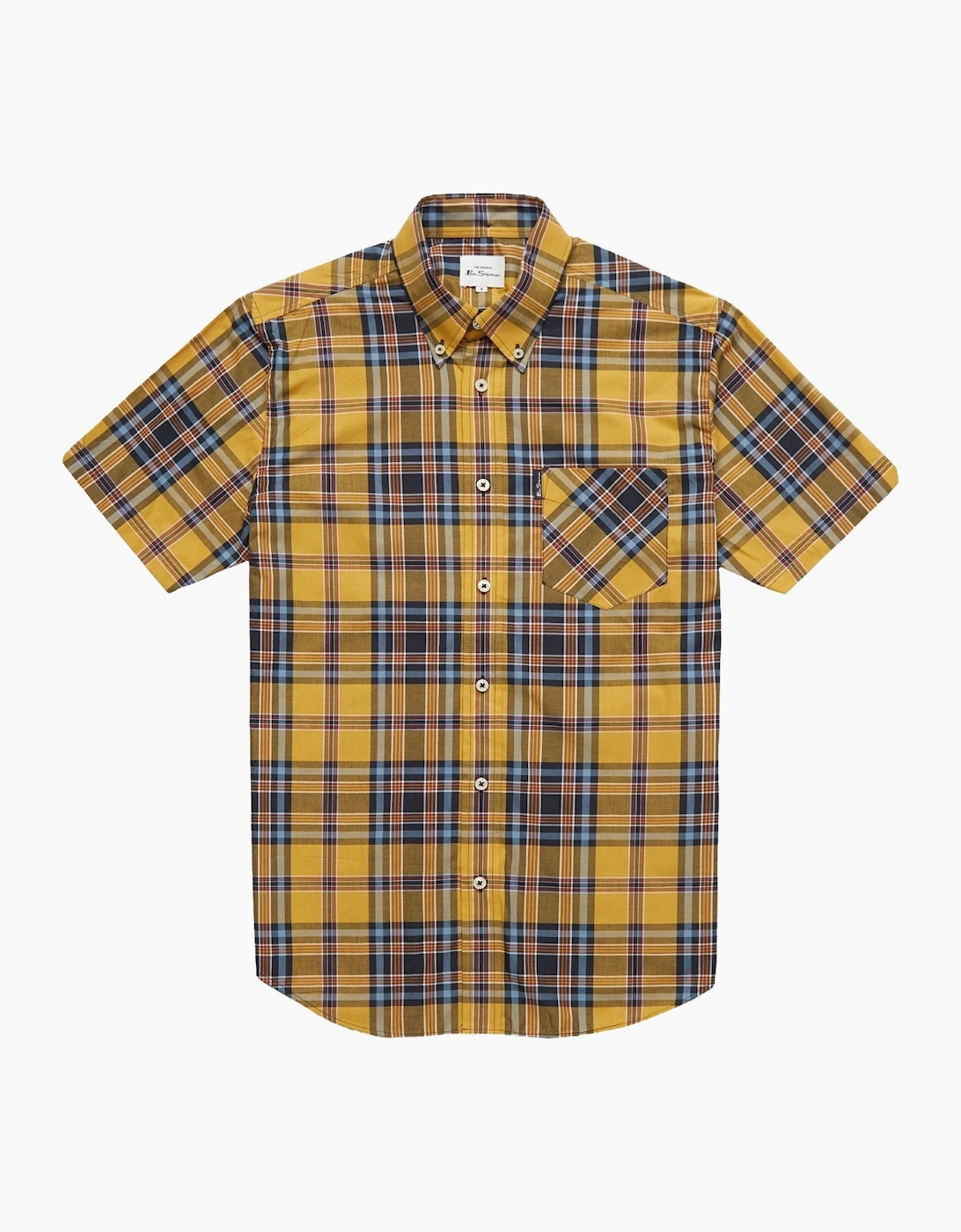 Mens Classic Check Big & Tall Short Sleeve Shirt, 2 of 1