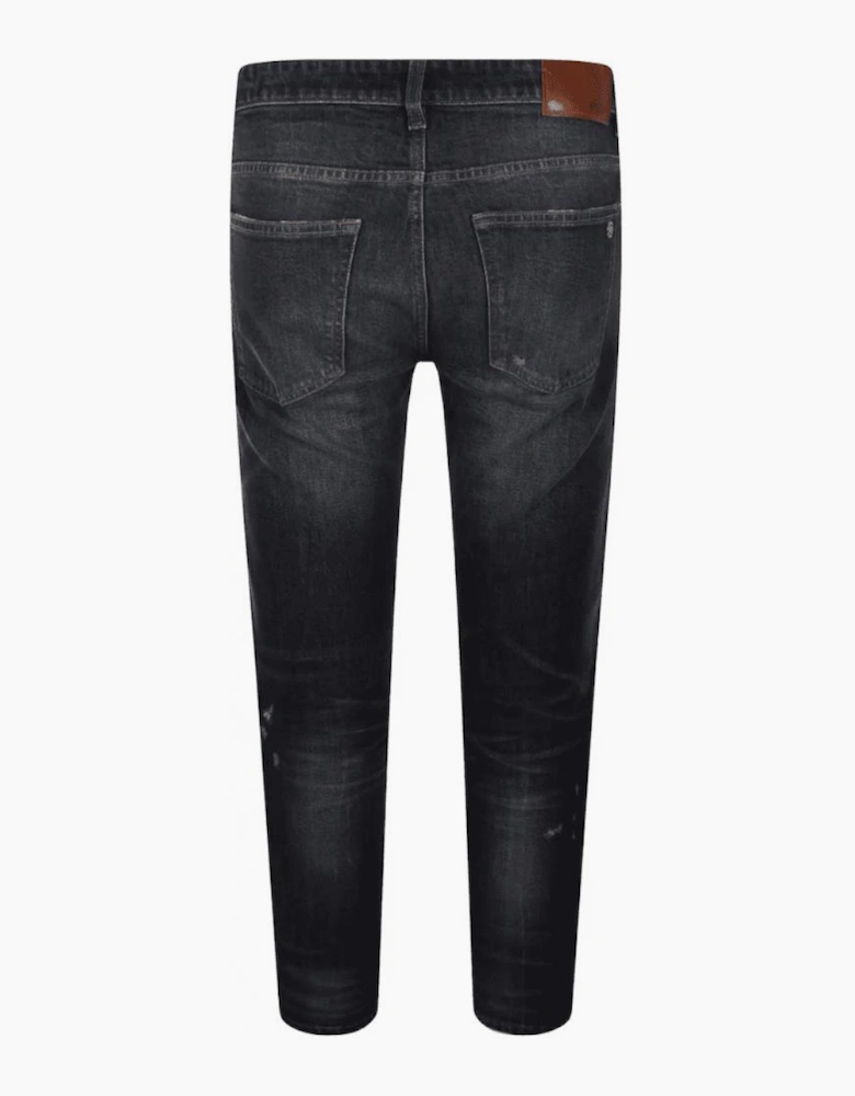 Delaware Slim Fit Distressed Dark Blue Jeans