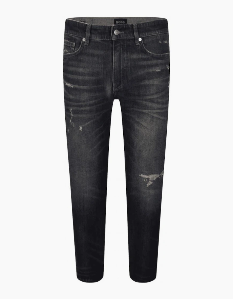Delaware Slim Fit Distressed Dark Blue Jeans