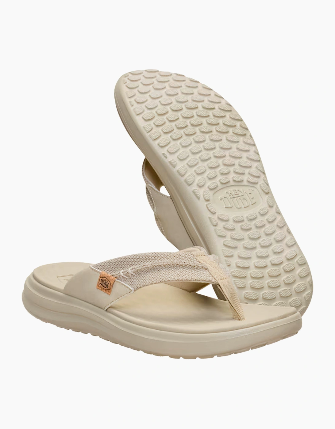 Hey Dude Finn Flip Braided Flip Flop TAN