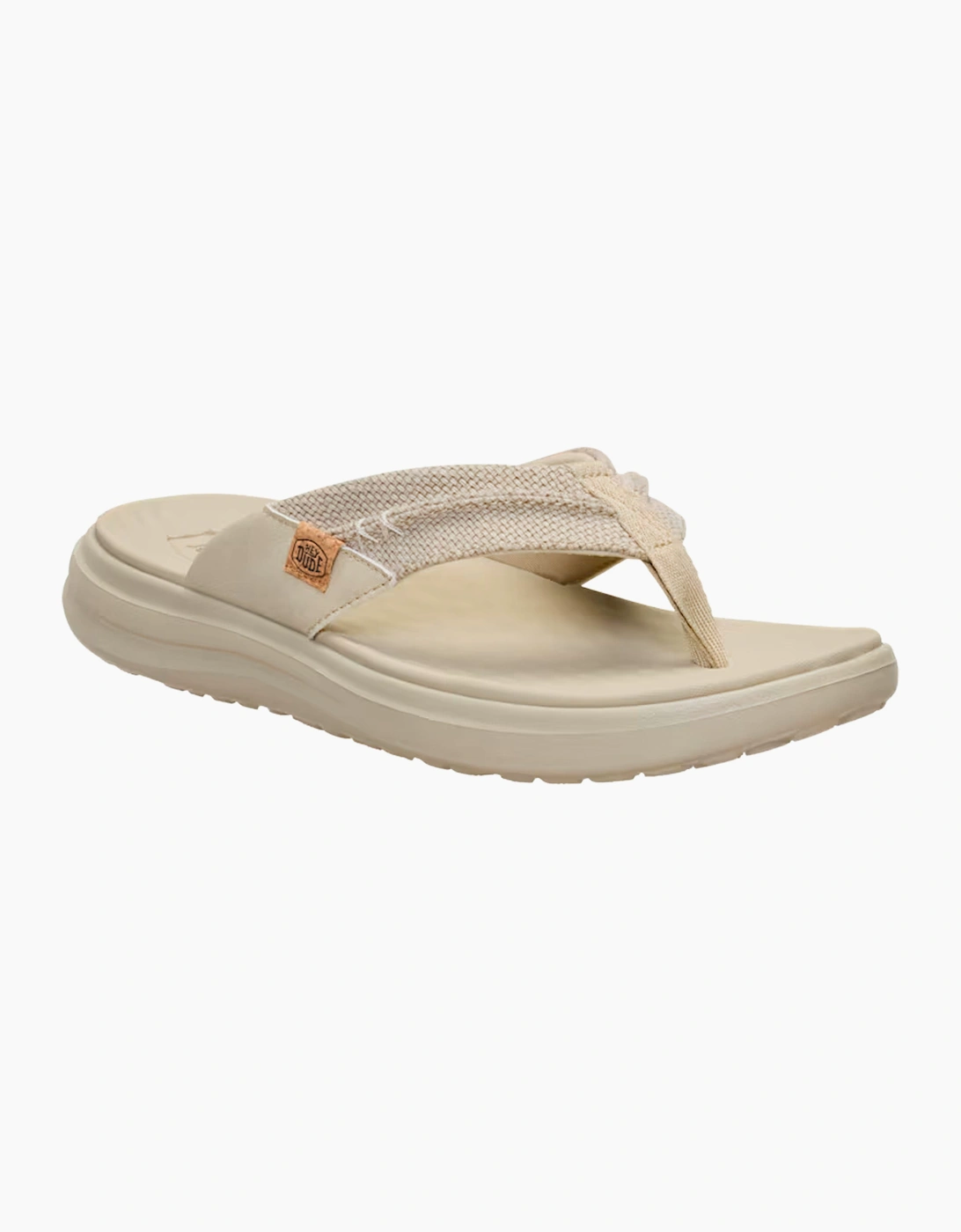 Hey Dude Finn Flip Braided Flip Flop TAN