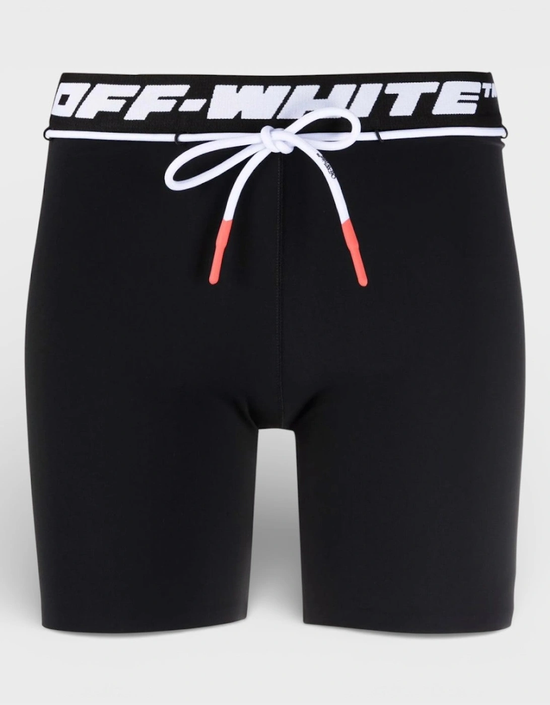 Athletic Logo Band Shorts Black White, 2 of 1