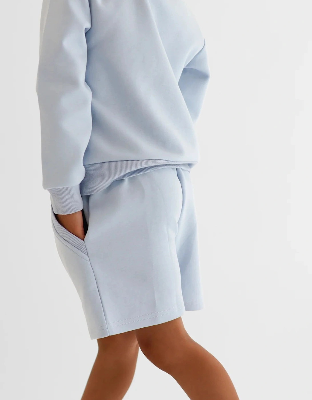 Boys Pale Blue ‘Enzo’ Sweat Short Set