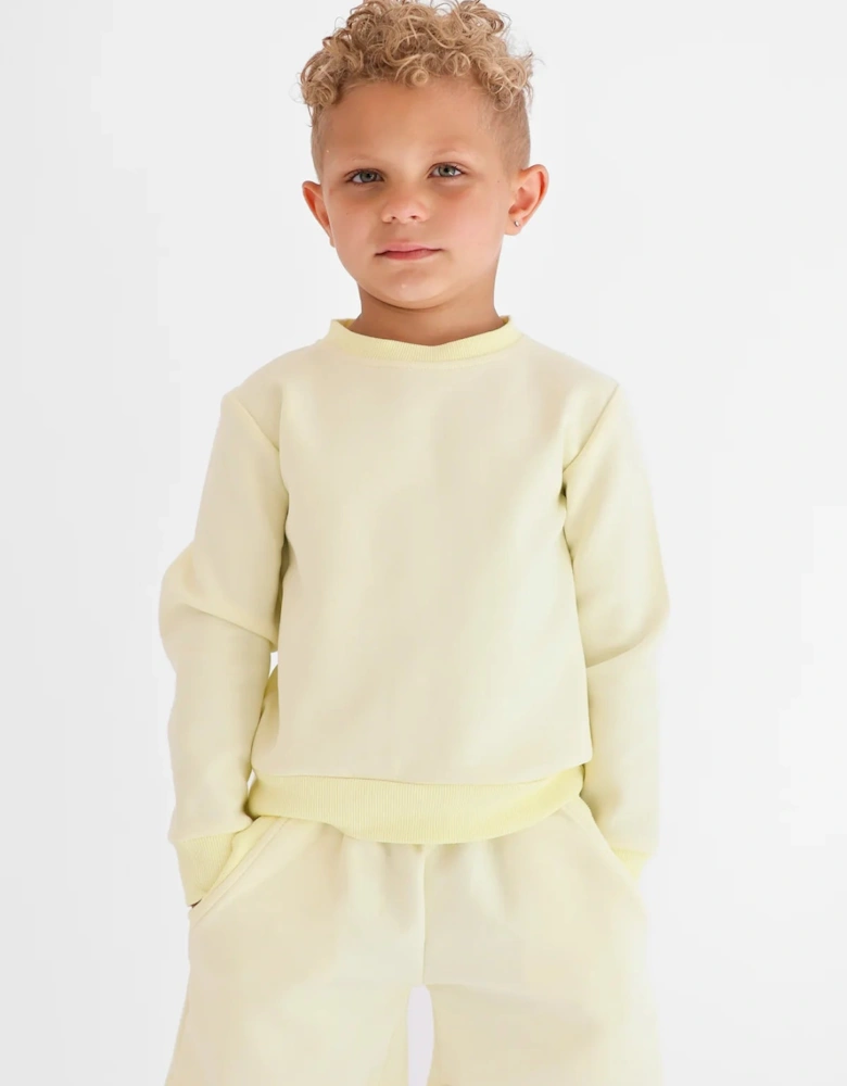 Boys Lemon ‘Enzo’ Sweat Short Set