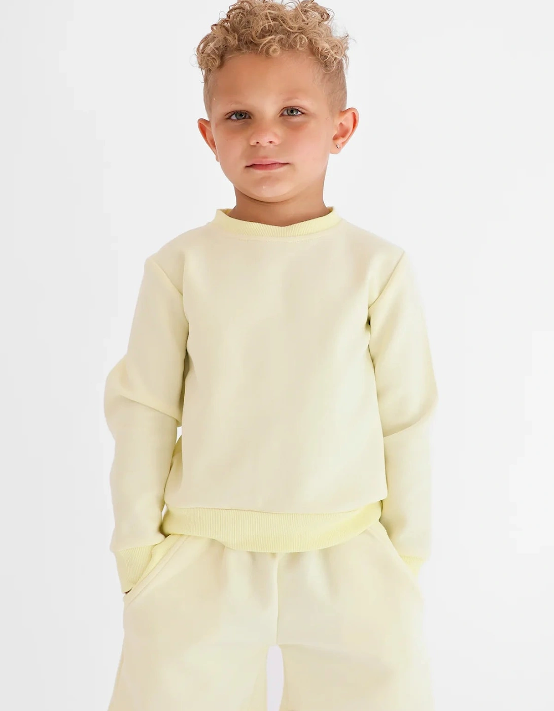 Boys Lemon ‘Enzo’ Sweat Short Set