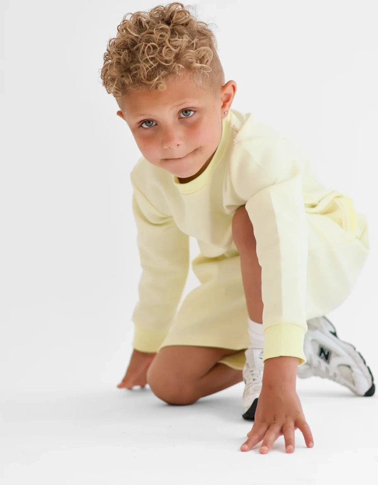 Boys Lemon ‘Enzo’ Sweat Short Set