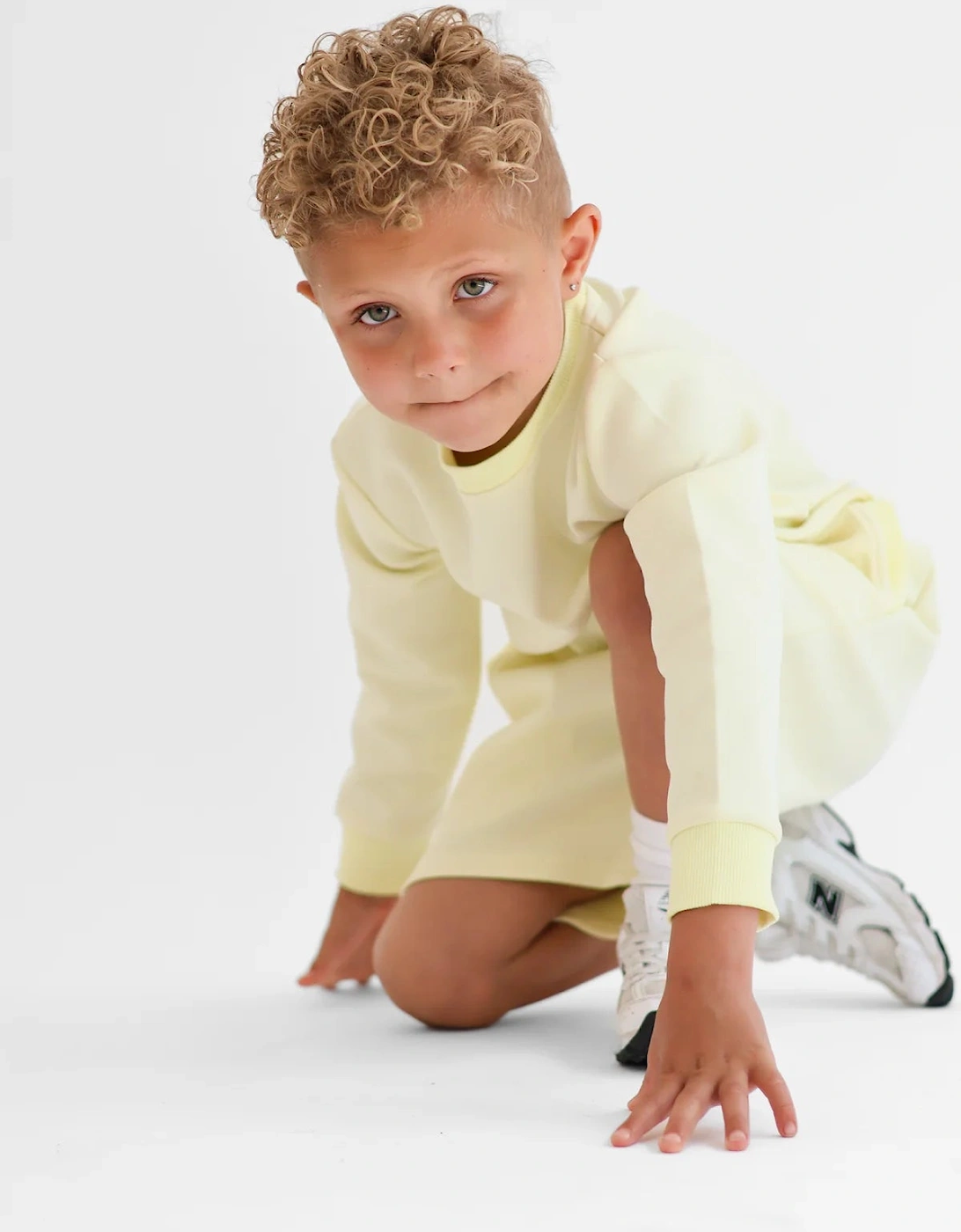 Boys Lemon ‘Enzo’ Sweat Short Set