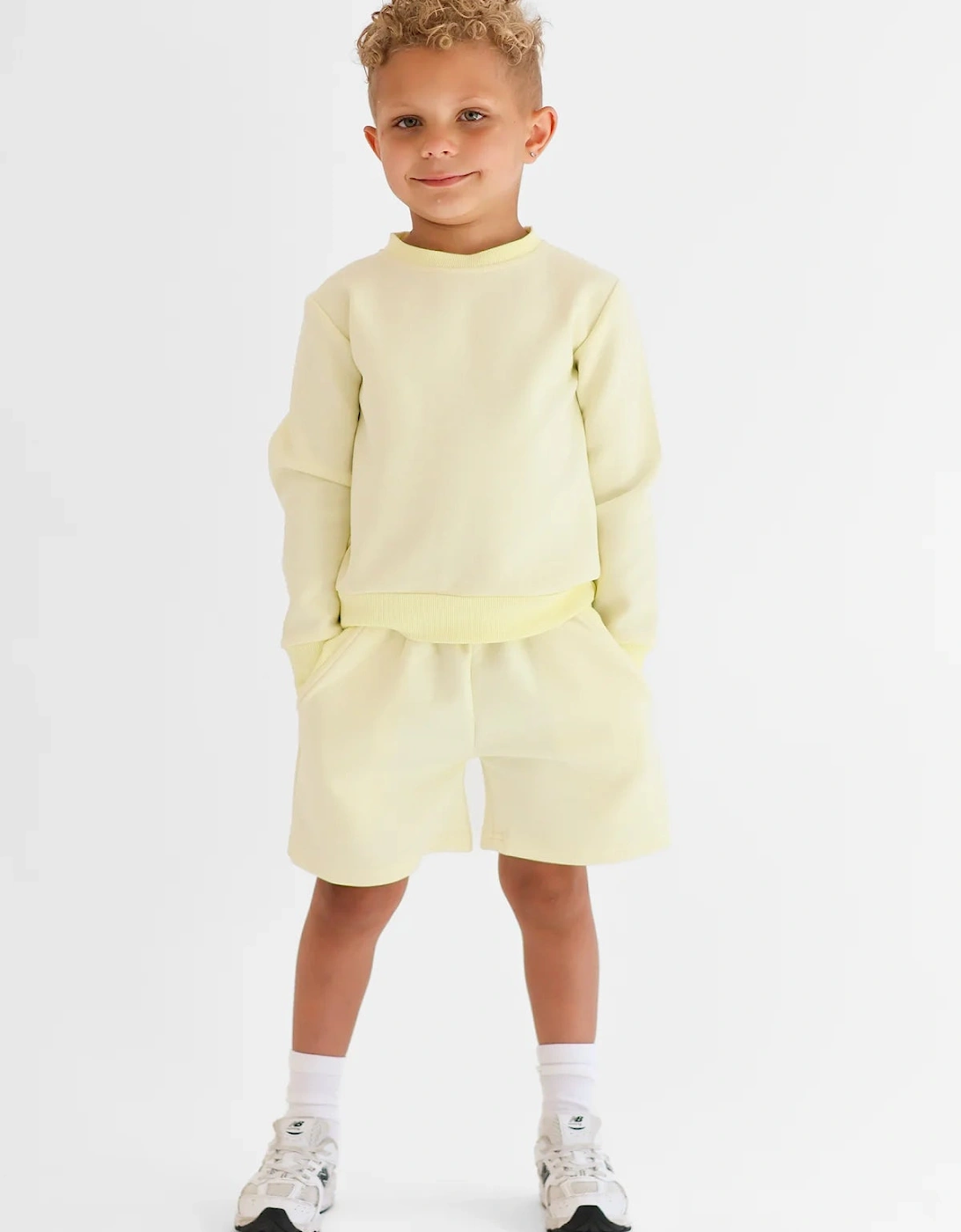 Boys Lemon ‘Enzo’ Sweat Short Set, 6 of 5