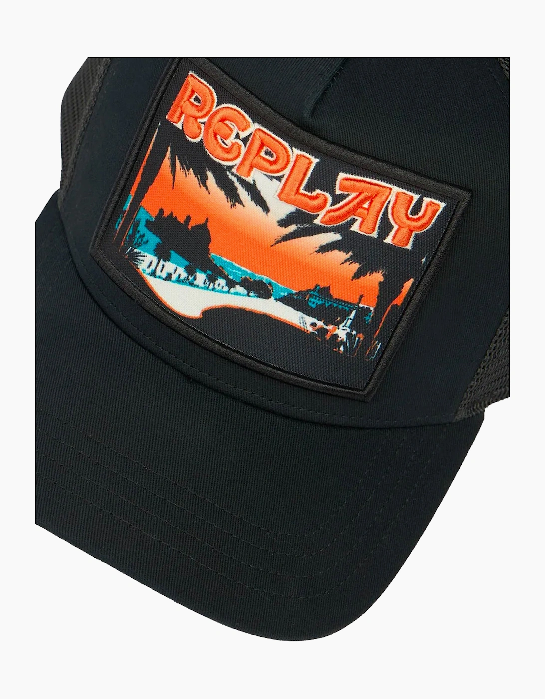 Baseball Cap Patch Trucker Cap BLACK