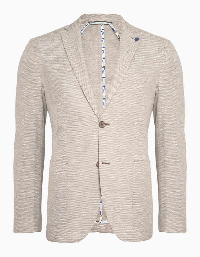 NOTCH LAPEL JACKET BEIGE
