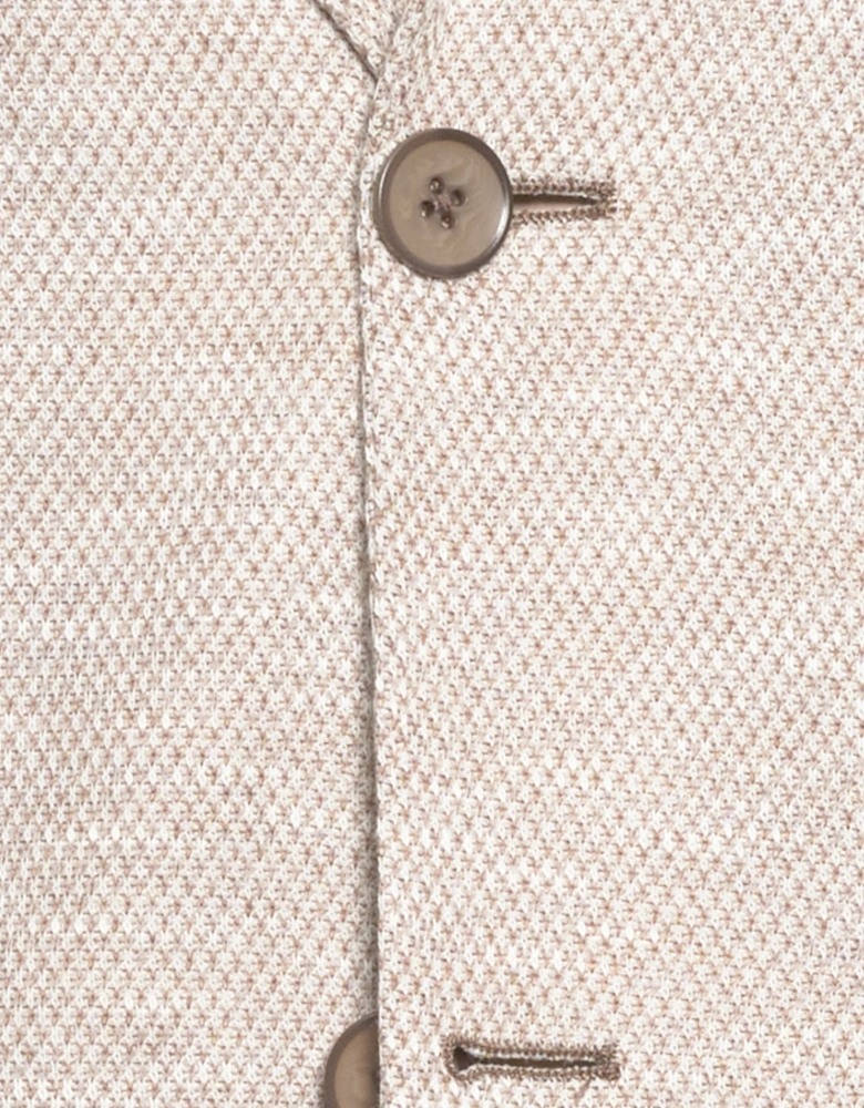 NOTCH LAPEL JACKET BEIGE