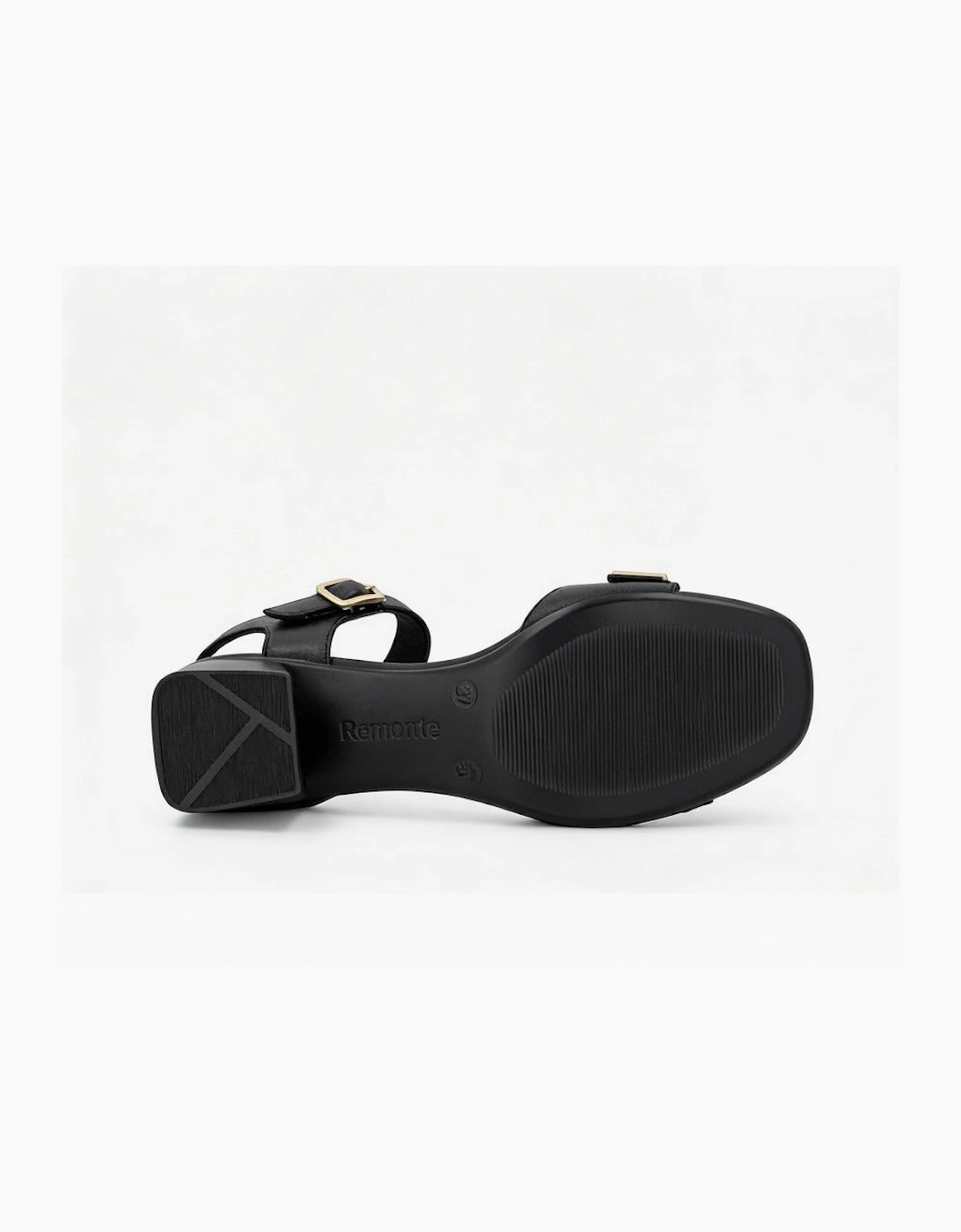 D1K54 Womens Ankle Strap Sandals Black