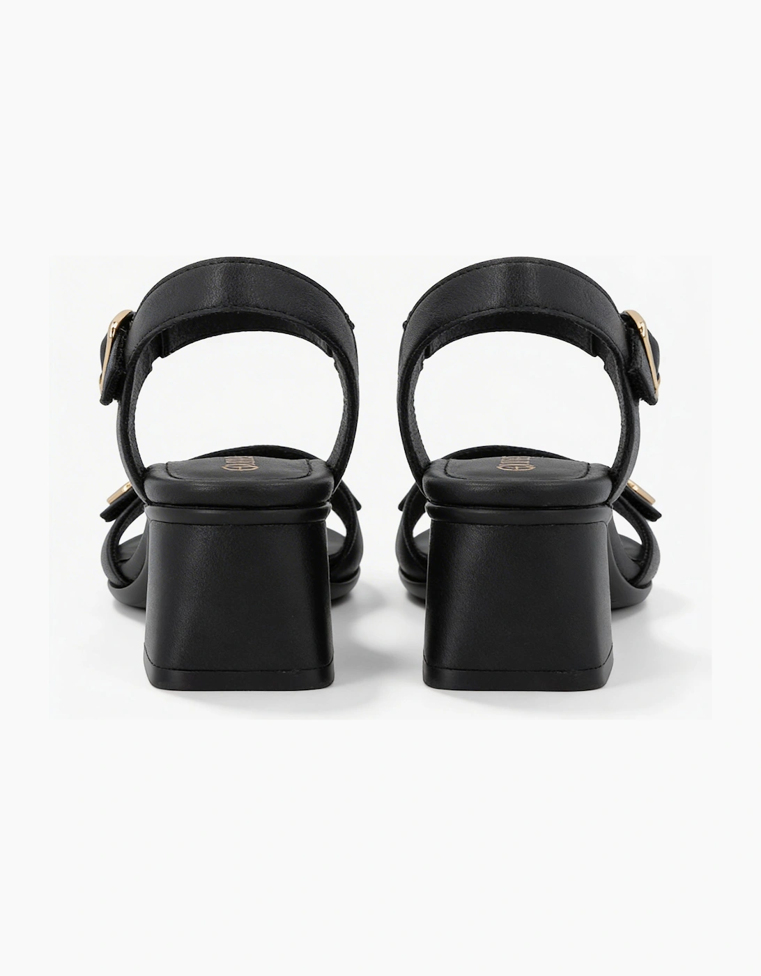 D1K54 Womens Ankle Strap Sandals Black