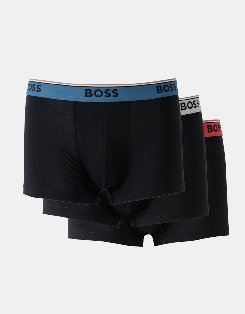 BOSS Orange Power 3-Pack Mens Trunks - Black 005