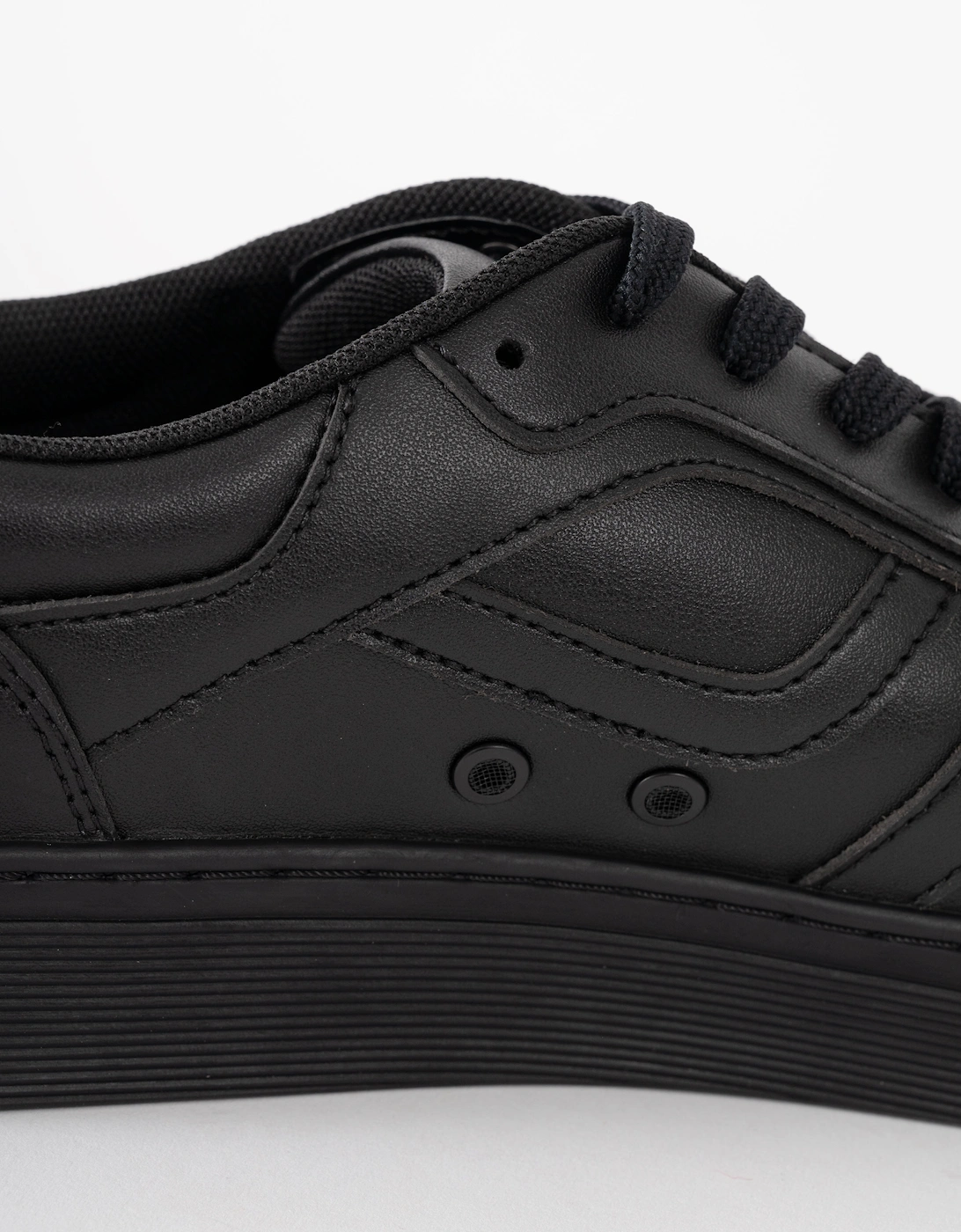 BOSS Orange Mens Rhys Trainers in Faux Nappa Leather - Black 005