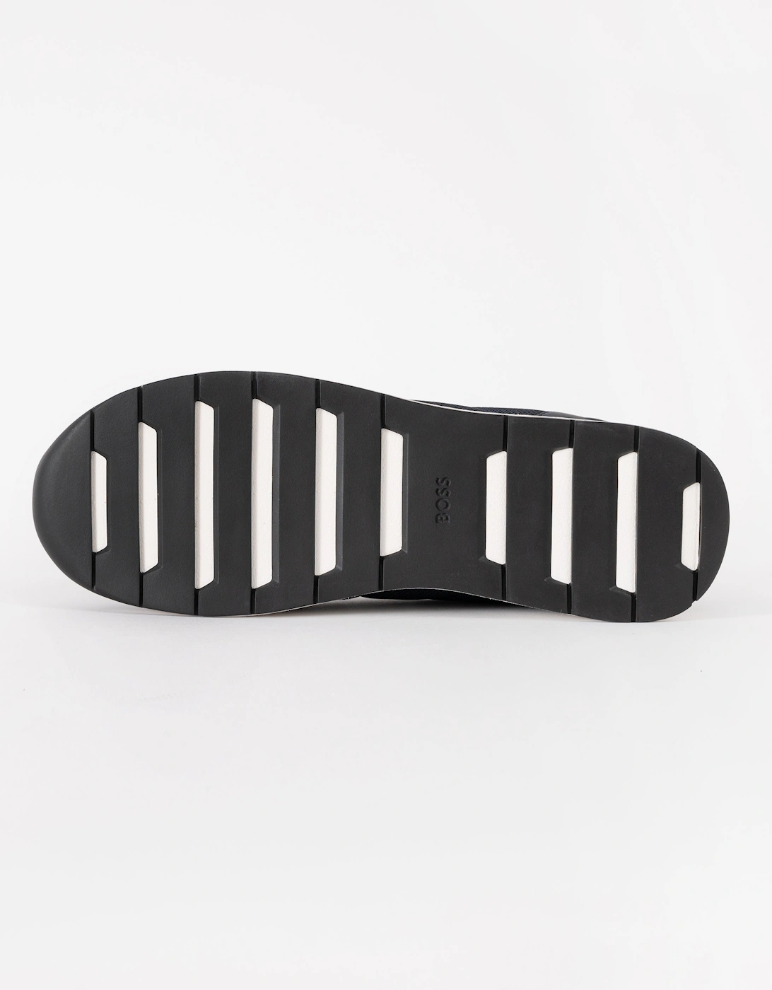 BOSS Orange TTNM Mens Mesh Trainers with Smooth Trims - Dark Blue 401