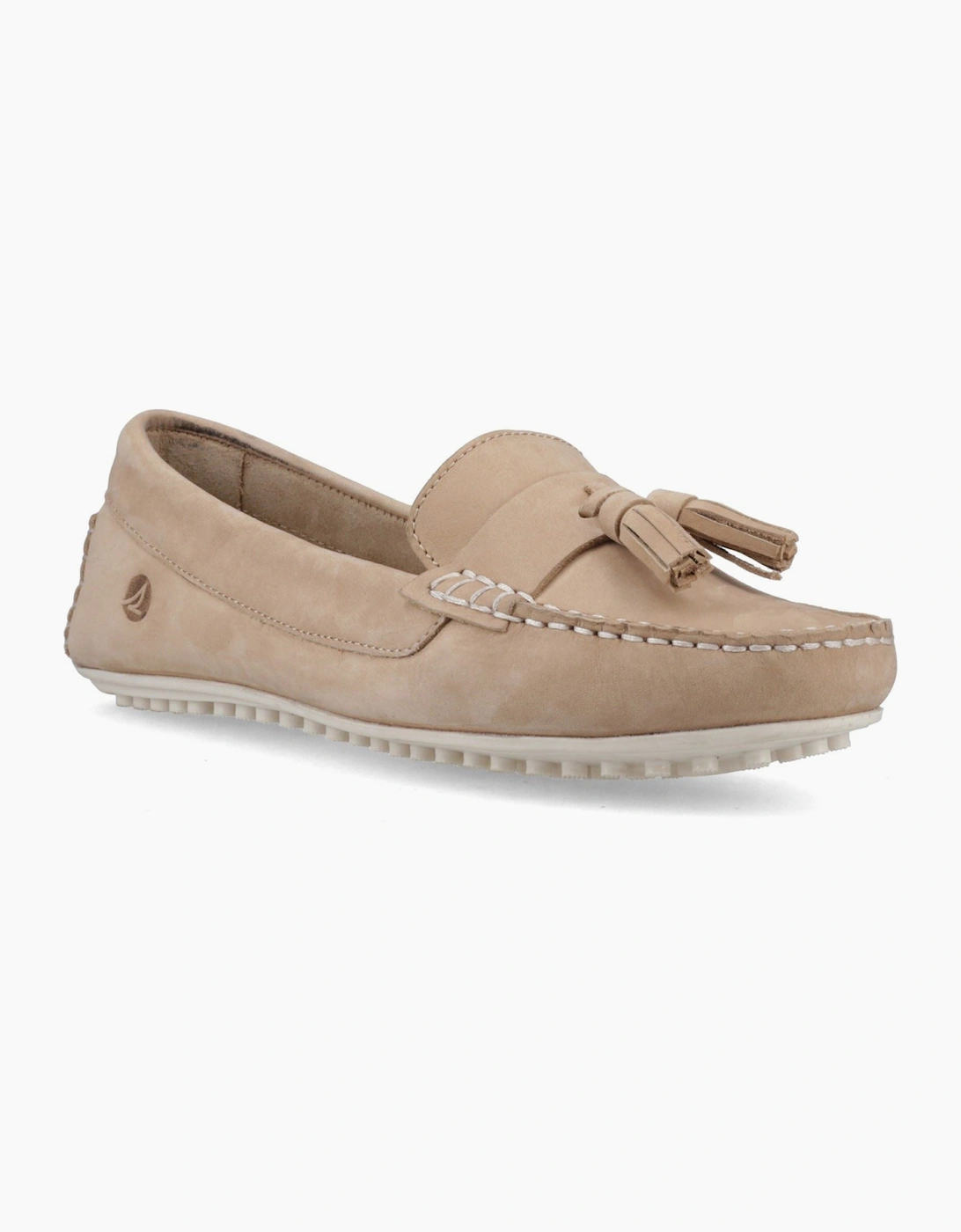 Sperry Salvador Slip On Nubuck Women's Taupe Moccasins Shoes, 5 of 4
