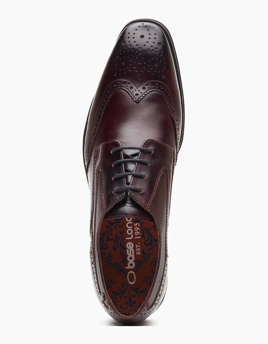 London Steeple Brogue Leather Men's Burnt Brown Brogues Shoes