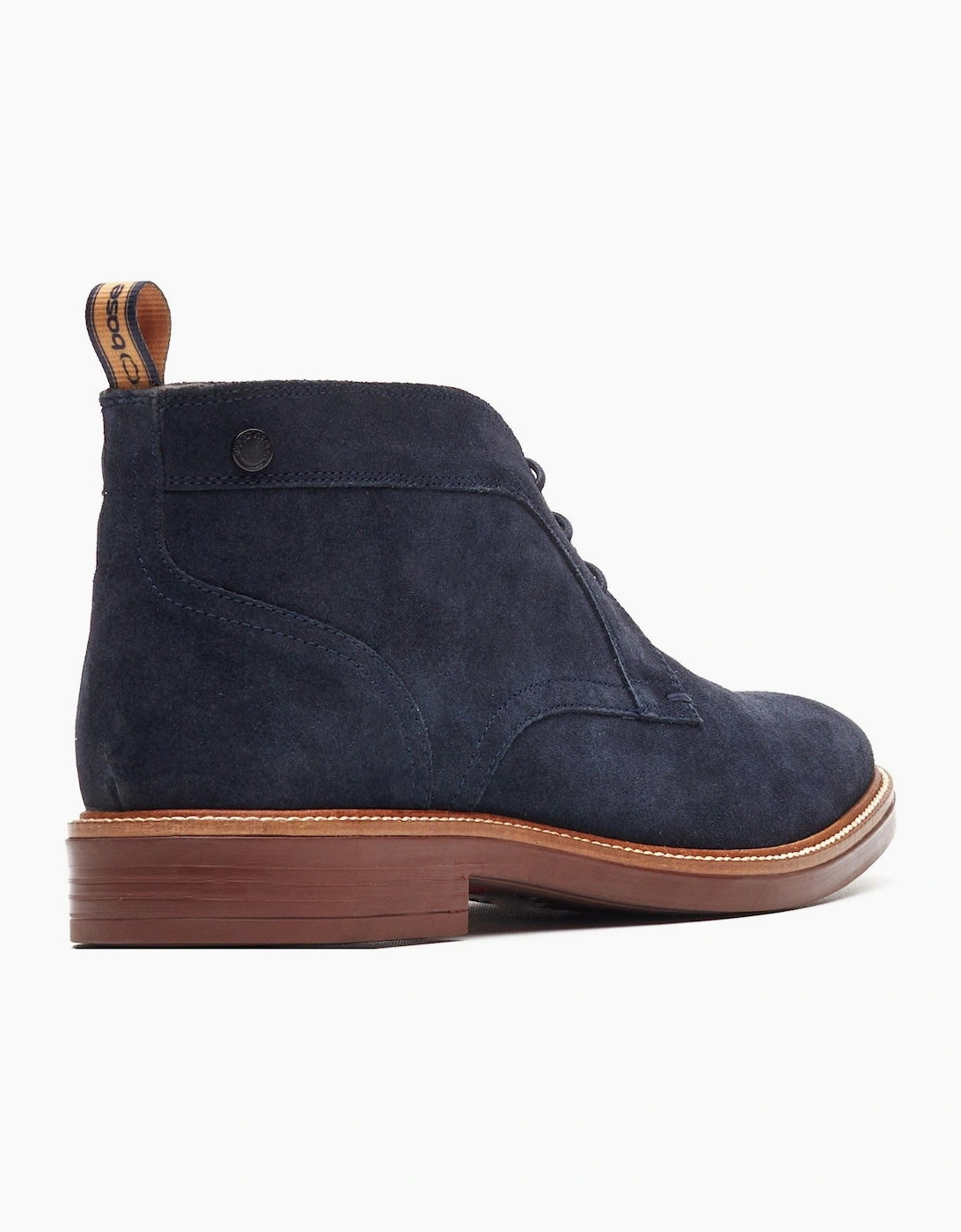 London Lincoln Chukka Leather Men's Navy Boots