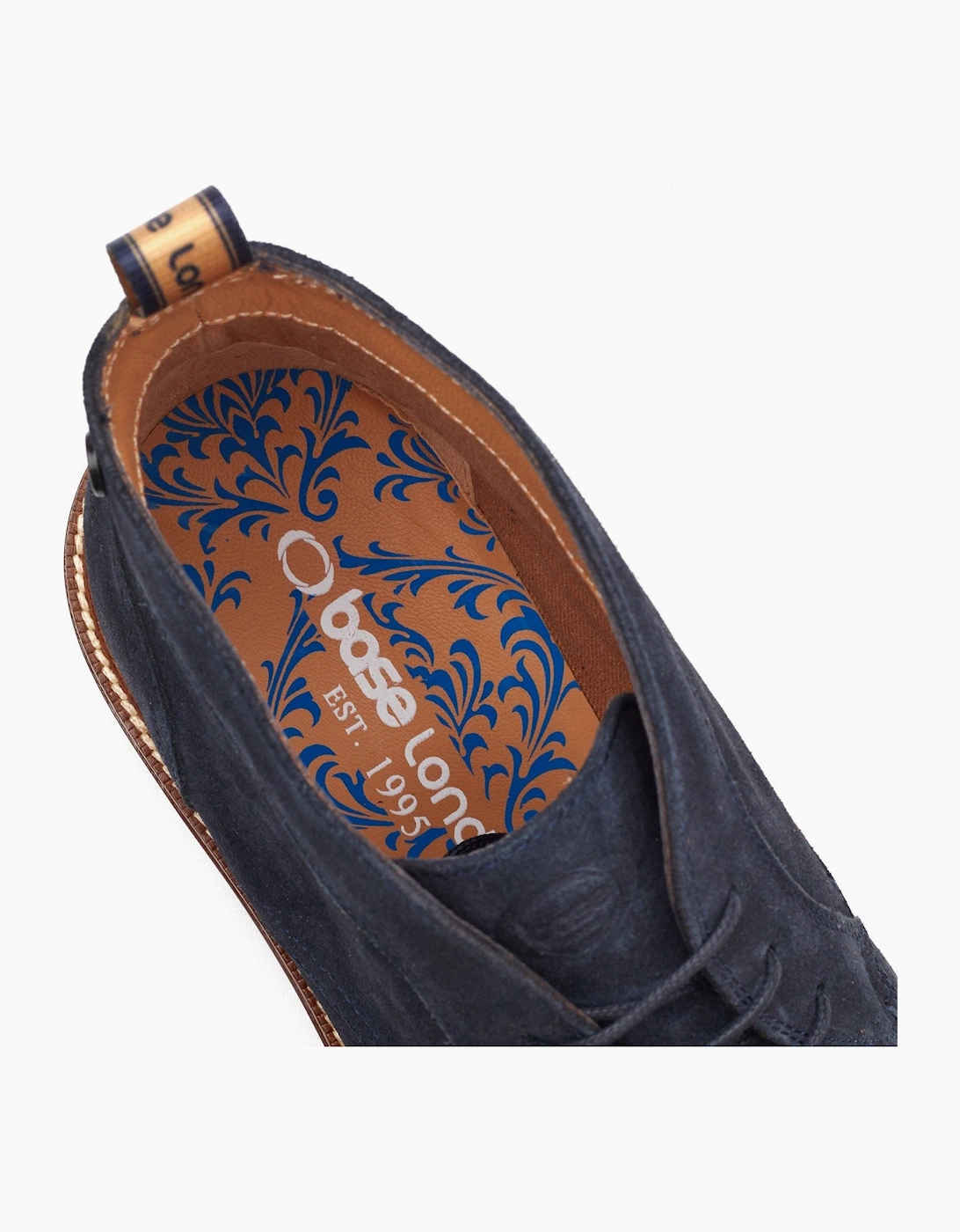 London Lincoln Chukka Leather Men's Navy Boots